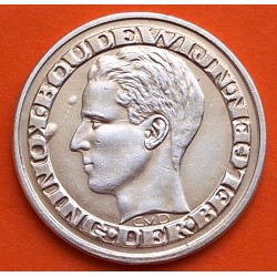 BELGICA 50 FRANCOS 1958 Der Belgen EXPOSICION MUNDIAL DE BRUSELAS @PÁTINA DORADA@ KM.151.1 MONEDA DE PLATA MBC+ Belgium