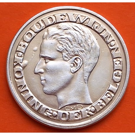 BELGICA 50 FRANCOS 1958 Der Belgen EXPOSICION MUNDIAL DE BRUSELAS @PÁTINA DORADA@ KM.151.1 MONEDA DE PLATA MBC+ Belgium