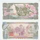 @Sello ROJO y AZÚL@ KOREA DEL NORTE 1 WON 1978 FAMILIA DE SOLDADO CON NIÑOS Régimen Comunista Pick 18D BILLETE SC North