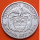 @BASE DEL "7" CURVA@ COLOMBIA 50 CENTAVOS 1917 SIMON BOLIVAR KM.193.1 MONEDA DE PLATA MBC-