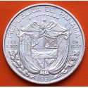 PANAMA 1/2 BALBOA 1961 BUSTO DE BALBOA KM.26 MONEDA DE PLATA EBC @ESCASA@ Medio Balboa 1961 SILVER COIN