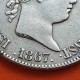 ESPAÑA Reina ISABEL II 1 ESCUDO 1867 Ceca de MADRID KM.626.1 MONEDA DE PLATA @ESCASA@ Spain silver coin