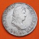 . @MUY RARA@ ESPAÑA Rey FERNANDO VII 2 REALES 1812 HJ Ceca de MÉXICO KM.93.3 MONEDA DE PLATA Ferdin VII Dei Gratia