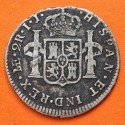 ESPAÑA Rey CARLOS IIII 2 REALES 1792 IJ Ceca de LIMA (PERU) KM.95 MONEDA DE PLATA @ESCASA@ Spain silver coin
