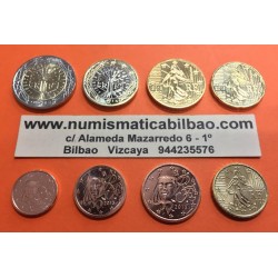 FRANCIA MONEDAS EURO 2003 SC 1+2+5+10+20+50 Centimos + 1 EURO + 2 EUROS SERIE TIRA @PROCEDE DE CARTERA OFICIAL@