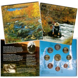 FINLANDIA CARTERA OFICIAL EUROS 2003 SC 1+2+5+10+20+50 Centimos 1€ + 2 EUROS 2003 SET 8 MONEDAS