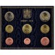 . @PRIMEROS EUROS del PAPA FRANCISCO@ VATICANO CARTERA OFICIAL EUROS 2014 SC 1+2+5+10+20+50 Céntimos + 1 EURO + 2 EUROS 2014