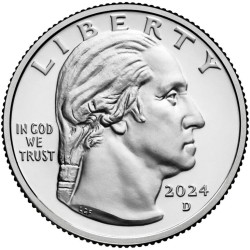 . 1 aaaaaaaaacoin @21/NOV. Envío@ ESTADOS UNIDOS 25 CENTAVOS 2025 D ALTHEA GIBSON American Women Quarter 20ª MONEDA DE NICKEL