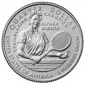 . 1 aaaaaaaaacoin @21/NOV. Envío@ ESTADOS UNIDOS 25 CENTAVOS 2025 D ALTHEA GIBSON American Women Quarter 20ª MONEDA DE NICKEL