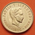 . @RARA@ CUBA 5 PESOS 1915 JOSE MARTÍ KM.19 MONEDA DE ORO SC- Peso 8,36 gramos Pureza 900 milésimas