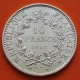 FRANCIA 10 FRANCOS 1967 HERCULES TRES GRACIAS KM.932 MONEDA DE PLATA SC- France 10 Francs 0,72 ONZAS R/2