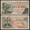 INDONESIA 1 RUPIA 1961 MUJERES EN CAMPO DE ARROZ Pick 78 BILLETE SC 1 Rupiah UNC BANKNOTE