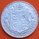 INGLATERRA 1/2 CORONA 1924 REY JORGE V KM.818 MONEDA DE PLATA MBC- Great Britain Half Crown silver