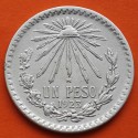 @ESCASA@ MEXICO 1 PESO 1923 GORRO FRIGIO KM.455 MONEDA DE PLATA silver coin ESTADOS UNIDOS MEXICANOS
