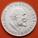AUSTRIA 25 SCHILLINGS 1958 QUIMICO CARL WELSBACH KM.2884 MONEDA DE PLATA MBC- Österreich silver