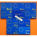 . 10 monedas x 5 ECUS 1989+1990+1991+1992+1993+1994+1995+1996 y 5 EUROS 1997+1998 PLATA ESTUCHE FNMT España