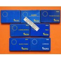 . 7 monedas x 1 ECU 1989+1992+1994+1995+1996 y 1 EURO 1997 + 1998 PLATA ESTUCHE y CERTIFICADO FNMT España