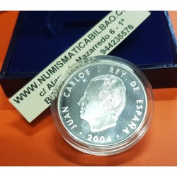 ESPAÑA 10 EUROS 2004 COPA MUNDIAL DE LA FIFA ALEMANIA 2006 MONEDA DE PLATA PROOF ESTUCHE y CERTIFICADO FNMT