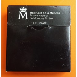 ESPAÑA 10 EUROS 2004 COPA MUNDIAL DE LA FIFA ALEMANIA 2006 MONEDA DE PLATA PROOF ESTUCHE y CERTIFICADO FNMT