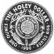 . 2 monedas @HOLEY DOLLAR & THE DUMP@ AUSTRALIA 25 CENTAVOS 1990 + 1 DOLAR 1990 ABORIGENES PLATA PROOF