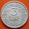 . @MUY RARA@ ALEMANIA 3 REICHMARK 1931 A AGUILA y VALOR República del Weimar KM.74 MONEDA DE PLATA MBC Germany 3 Marks