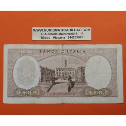 . @PVP NUEVO 95€@ ITALIA 10000 LIRAS 1966 MAYO 20 MICHELANGELO ** ROTURA ** Pick 97 BILLETE MBC- Italy