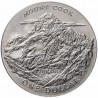 NUEVA ZELANDA 1 DOLAR 1970 MOUNT COOK MONTAÑA - VISITA REAL KM.42 MONEDA DE NICKEL SC New Zealand