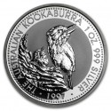 AUSTRALIA 1 DOLAR 1997 KOOKABURRA MONEDA DE PLATA PURA SC $1 Dollar Coin ONZA OZ OUNCE CAPSULA