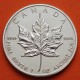 @LIMPIADA@ CANADA 5 DOLARES 1989 HOJA DE ARCE MONEDA DE PLATA PURA $5 Dollars coin 1 ONZA OZ OUNCE MAPLE LEAF
