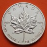 @LIMPIADA@ CANADA 5 DOLARES 1989 HOJA DE ARCE MONEDA DE PLATA PURA $5 Dollars coin 1 ONZA OZ OUNCE MAPLE LEAF