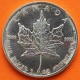 @LIMPIADA@ CANADA 5 DOLARES 1989 HOJA DE ARCE MONEDA DE PLATA PURA $5 Dollars coin 1 ONZA OZ OUNCE MAPLE LEAF