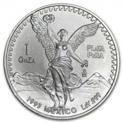 MEXICO 1 ONZA 1993 ANGEL LIBERTAD MONEDA DE PLATA PURA 999 SC Mejico Silver coin OZ OUNCE CÁPSULA