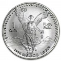 MEXICO 1 ONZA 1994 ANGEL LIBERTAD MONEDA DE PLATA PURA 999 SC Mejico Silver coin OZ OUNCE CÁPSULA