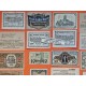 . 24 BILLETES tipo NOTGELD ALEMANIA 10 + 25 + 50 PFENNIG y HELLER 1920 Post 1ª GUERRA MUNDIAL MBC- Germany STADT