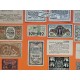 . 24 BILLETES tipo NOTGELD ALEMANIA 10 + 25 + 50 PFENNIG y HELLER 1920 Post 1ª GUERRA MUNDIAL MBC- Germany STADT