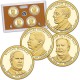 . 2013 UNITED STATES MINT PRESIDENTIAL $1 COIN PROOF SET ESTADOS UNIDOS Estuche 4 Monedas 1 DOLAR 2013 PRESIDENTES