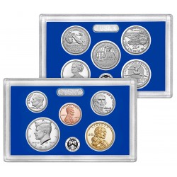 . 2023 UNITED STATES MINT PROOF SET @NICKEL@ ESTADOS UNIDOS 1+5+10 Cts. + 1/2 DOLAR + 1 DOLAR 2023 + 5x 1/4 DOLAR 2023