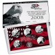 . 2008 UNITED STATES SILVER PROOF SET 50 STATEHOOD QUARTERS 5 monedas ESTADOS UNIDOS 25 CENTAVOS 2008 S 1/4 DOLAR