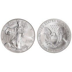 @LA DE LA FOTO@ ESTADOS UNIDOS 1 DOLAR 1999 EAGLE LIBERTY MONEDA DE PLATA PURA SC $1 Dollar Coin USA ONZA OZ OUNCE