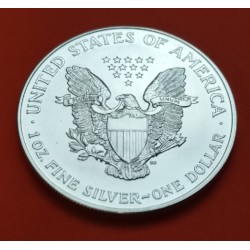 ESTADOS UNIDOS 1 DOLAR 1998 EAGLE LIBERTY MONEDA DE PLATA PURA SC $1 Dollar Coin USA UNITED STATES ONZA OZ OUNCE