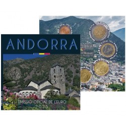 . 1 aaaaaaacoin @Tirada 7.000@ ANDORRA CARTERA OFICIAL EUROS 2025 SC 1+2+5+10+20+50 Céntimos 1€ + 2 EUROS 2024 SET
