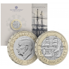 . 1 aaaaaaaaaaacoin @28/NOV. Envío@ INGLATERRA 2 LIBRAS 2025 BARCO - ANTÁRTIDA RRS DISCOVERY MONEDA BIMETÁLICA SC