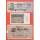. 6 billetes x ALEMANIA 1000 MARCOS 1910 y 10000 MARCOS 1922 y 20 + 100 MILLONES DE MARCOS 1923 WEIMAR e IMPERIO