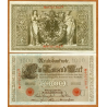 . 1 BILLETE SC NUEVO x ALEMANIA 1000 MARCOS 1910 IMPERIO MUJERES y AGUILA Serie ROJA Pick 44 Germany UNC REICHSBANKNOTE