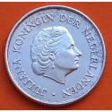 ANTILLAS HOLANDESAS 1/4 GULDEN 1965 REINA JULIANA KM.4 MONEDA DE PLATA EBC + PUNTITOS Netherlands Antilles