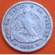 . @ESCASA@ REPUBLICA DE CHILE 20 CENTAVOS 1866 Ceca de SANTIAGO So ESCUDO NACIONAL KM.135 MONEDA DE PLATA silver coin PESO