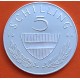 AUSTRIA 5 SCHILLING 1968 JINETE, ESCUDO y VALOR KM.2889 MONEDA DE PLATA @PROOF@ Osterreich silver coin