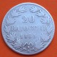 @RESELLO en ESTRELLA@ VATICANO 20 BAIOCCHI 1865 R Año XV ESTADOS PAPALES Papa PIO IX KM.1360 MONEDA DE PLATA POPE PIUS IX