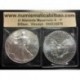 ESTADOS UNIDOS 1 DOLAR 2002 EAGLE LIBERTY MONEDA DE PLATA PURA SC Capsula $1 Dollar Coin USA UNITED STATES ONZA OZ OUNCE