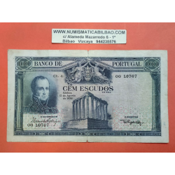 @VERY RARE - SEE PHOTOS@ PORTUGAL 100 ESCUDOS 1930 Agosto 12 GOMES FREIRE Pick 140 BILLETE MUY CIRCULADO